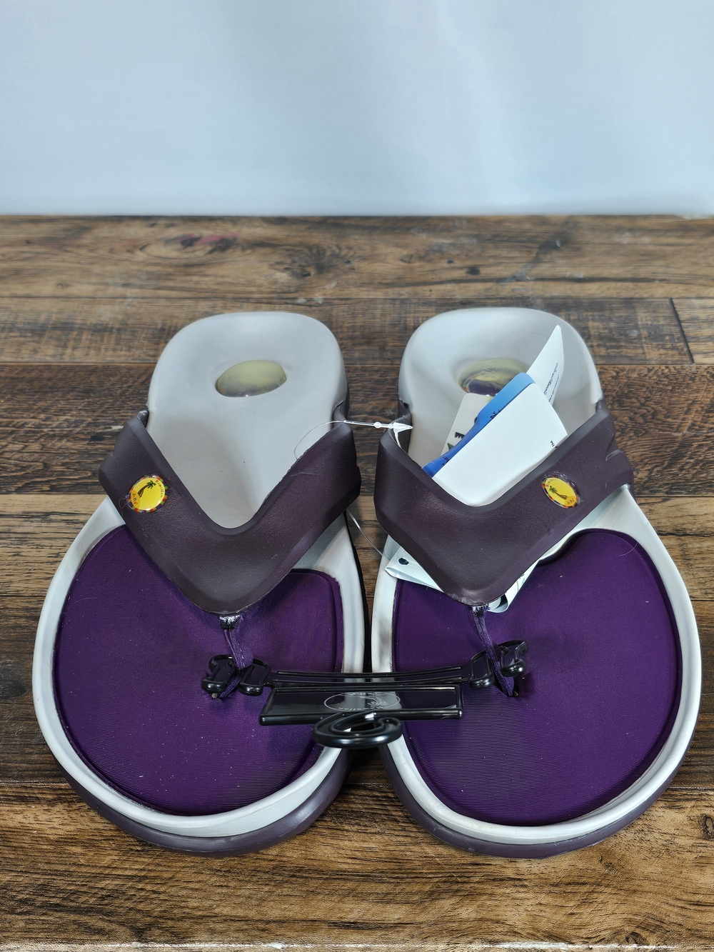 Women's Purple Flip Flop Sandals Comfortable Thong Sandals Size 9